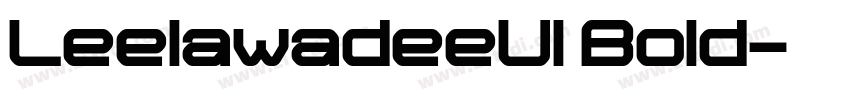 LeelawadeeUI Bold字体转换